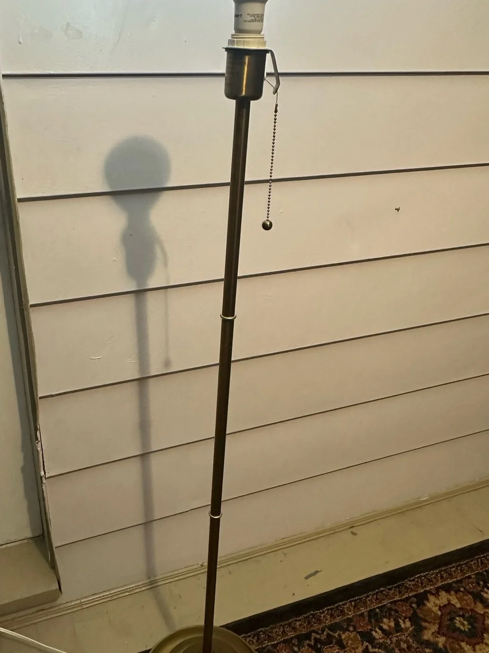 IKEA ARSTID Floor Lamp Gold/White Pull Chain Wall Plug-In